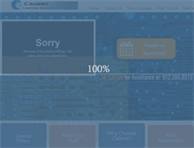 Tablet Screenshot of calibreforhome.com
